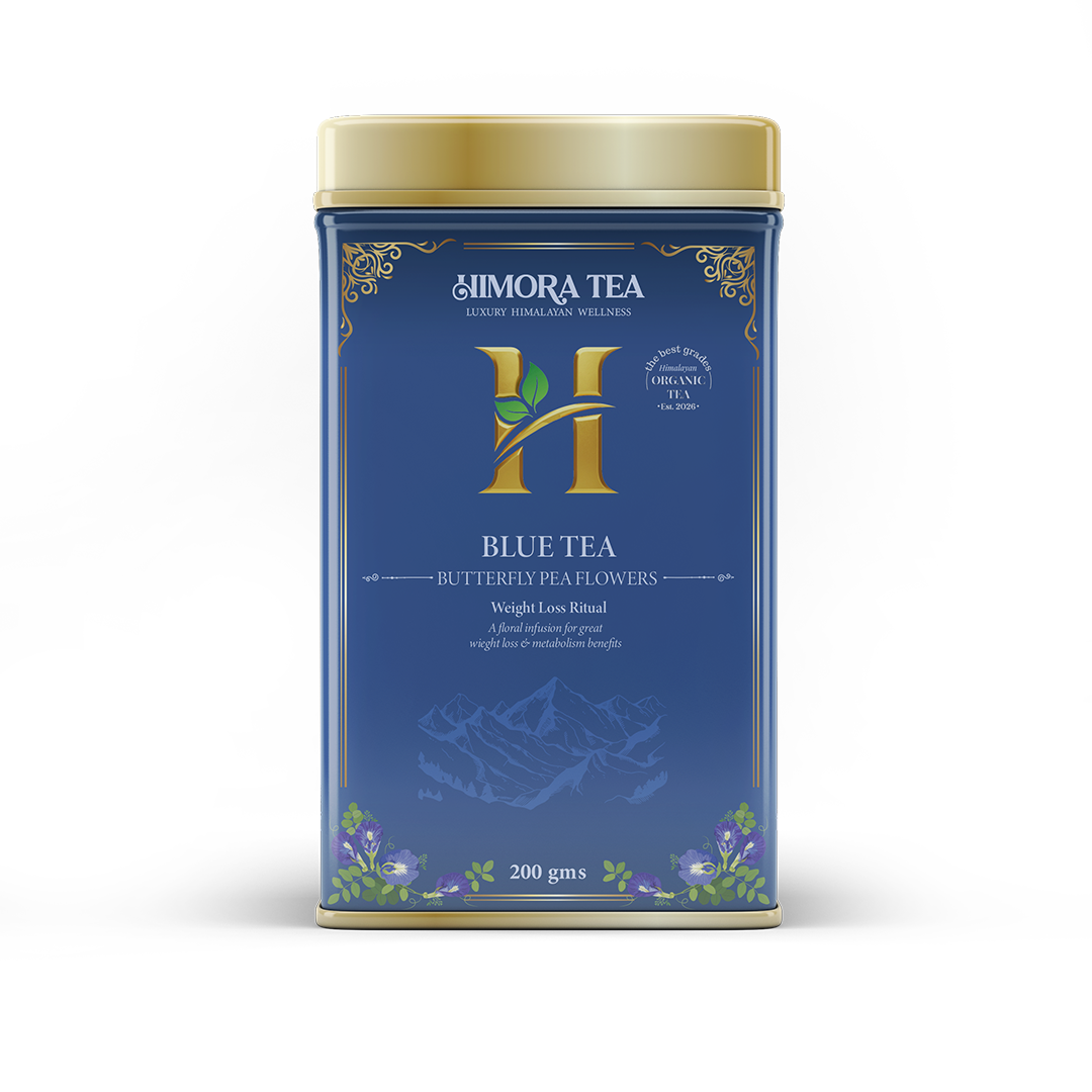 Himora Blue Tea: Organically Grown Butterfly Pea Tea Flowers (No Tea Bags)