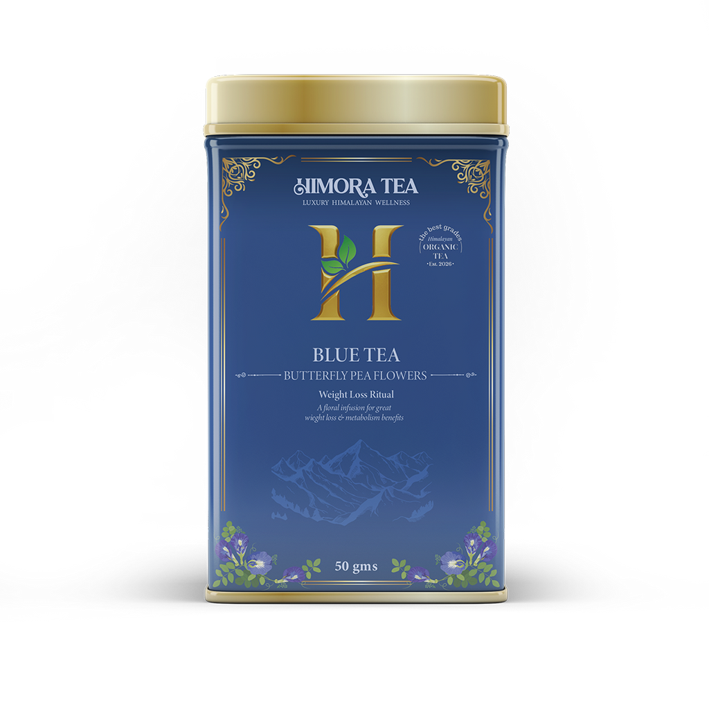Himora Blue Tea: Organically Grown Butterfly Pea Tea Flowers (No Tea Bags)